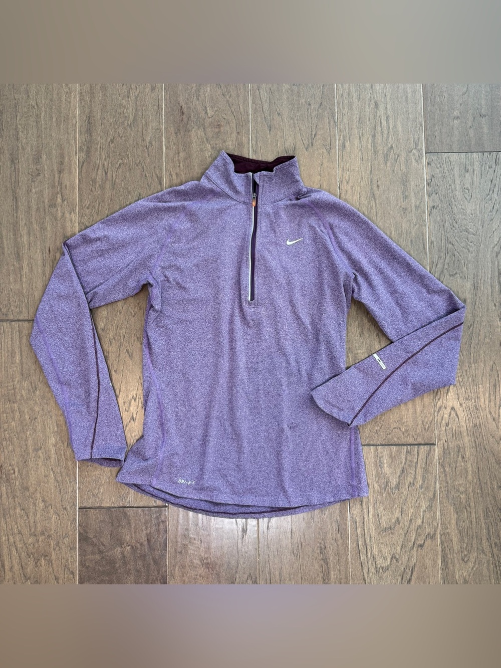 Nike Dri-Fit Heathered Purple Running Jacket